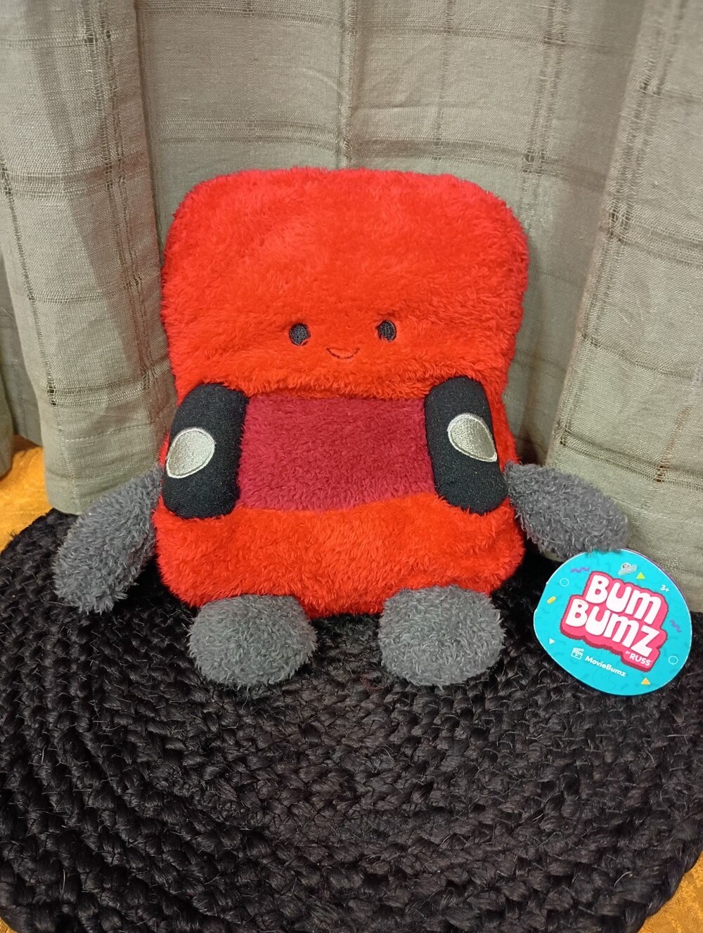 NWT Jazware's BumBumz MovieBumz Series Colin The Movie Chair Plush Size 7.5"